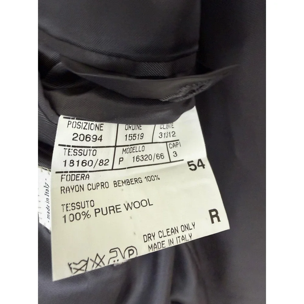 Canali Proposta Mens Grey 100% Pure Wool 3-Button‎ Blazer Sport Coat Italy 54R